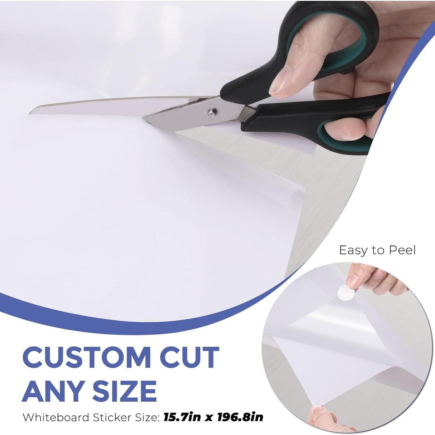 Papel Tapiz de Pizarra Borrable MaxGear 5m x 40cm Autoadhesivo