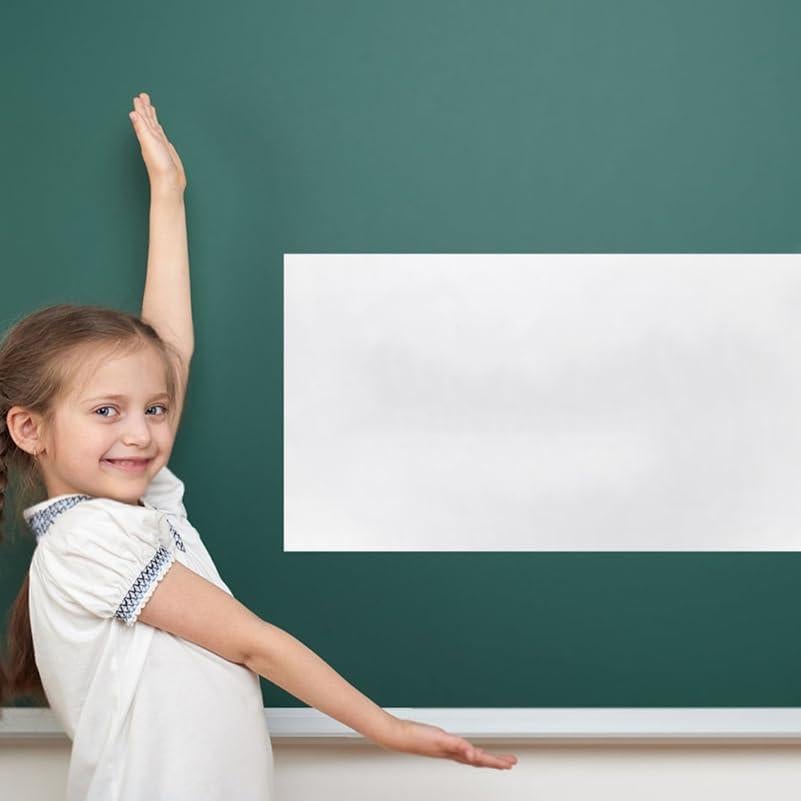 Pegatina de Pizarra Blanca Estática Ciieeo 60x30 cm Borrable