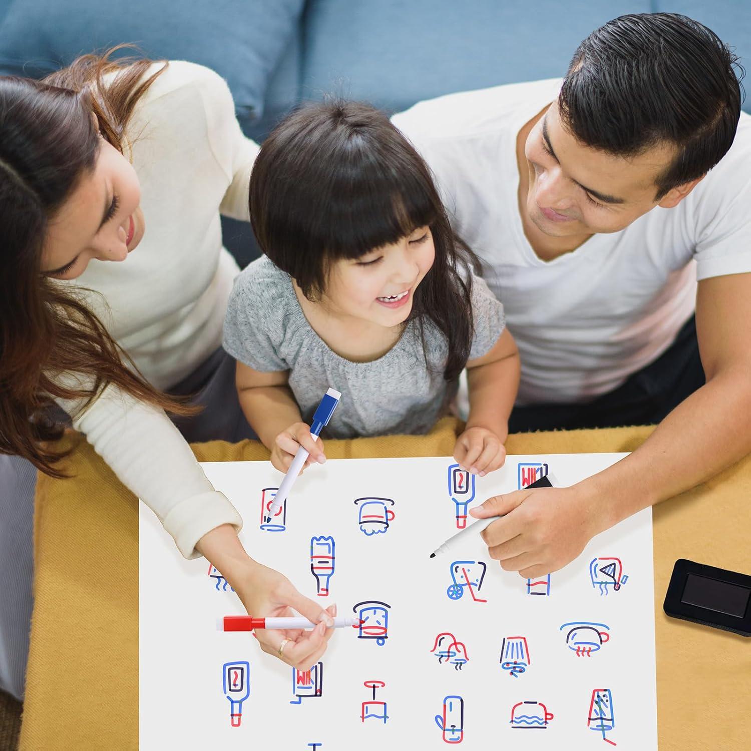 Papel de Pizarra Blanca Magnética Lyzzxi 20x30.5 cm 2 Paquetes