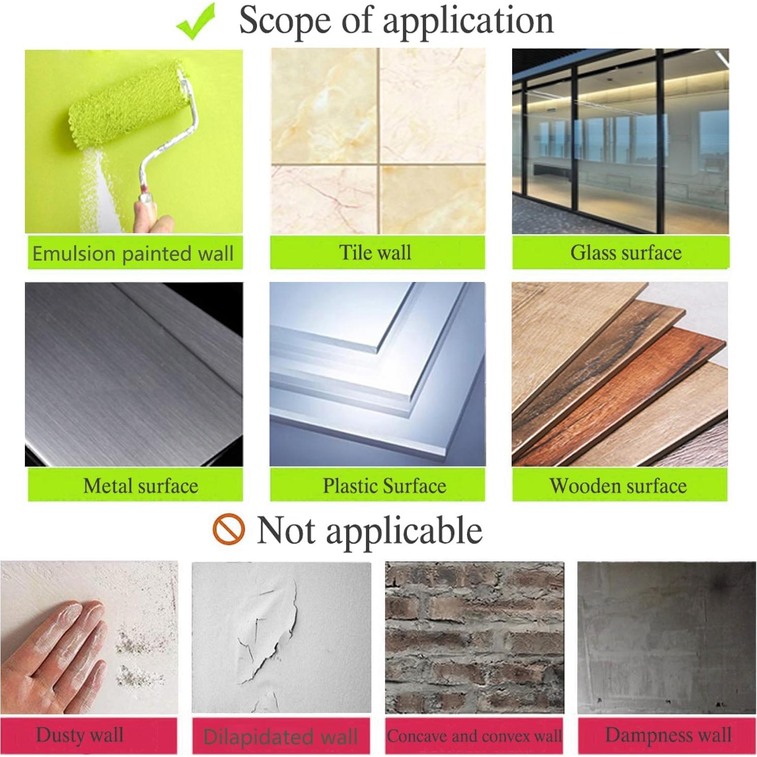 Papel Contacto Pizarra Blanca Magnética Lacqwo 2 Pcs 101.6x45.7cm