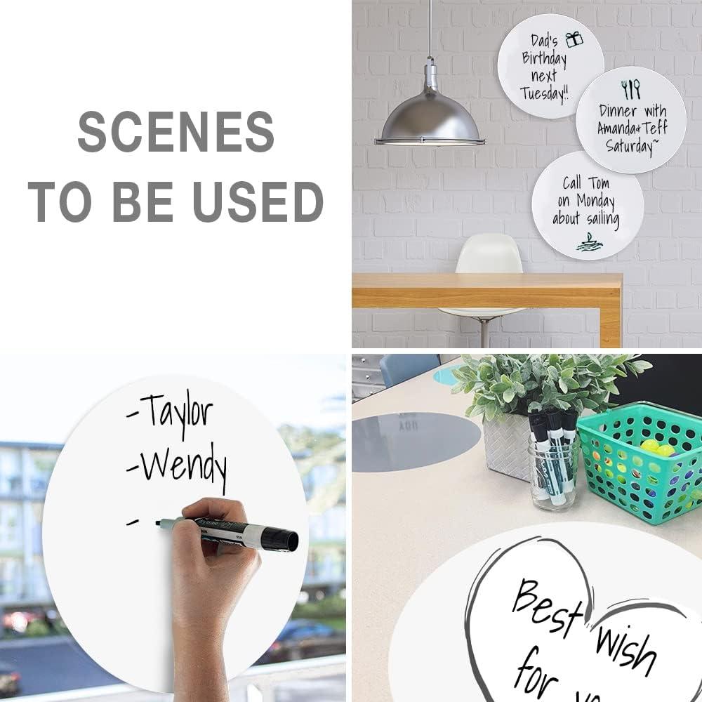 Puntos para Borrado en Seco HOXHA - 20 Stickers Circulares 28 cm