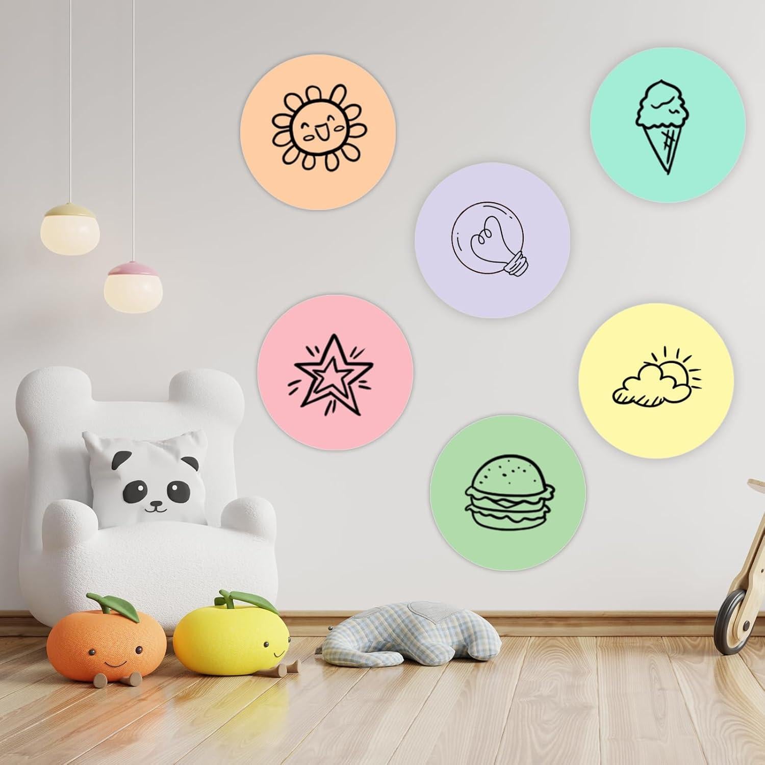 18 Calcomanías Borrado en Seco Pastel 27.94 cm YEIHHEIY