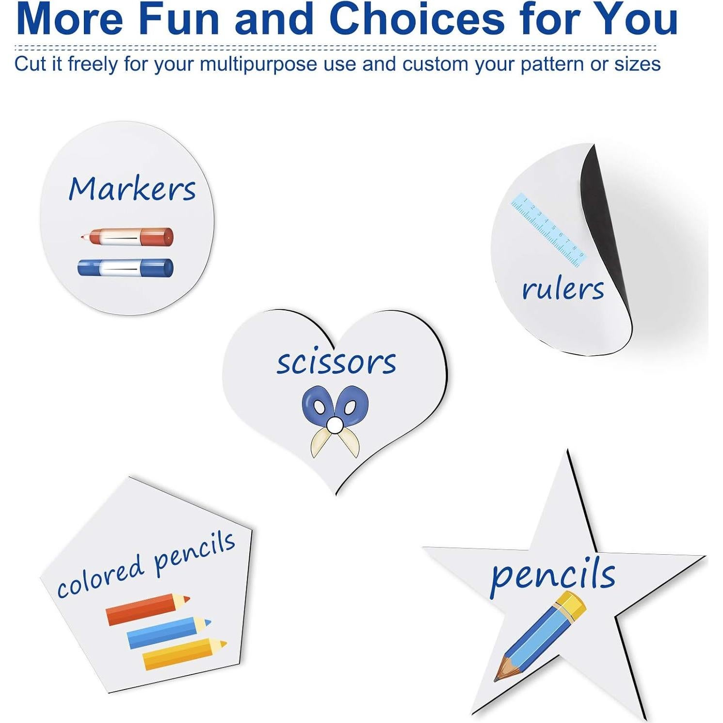 Pegatina de Pizarra Blanca Borrable Tenyond 42x30 cm con 2 Marcadores