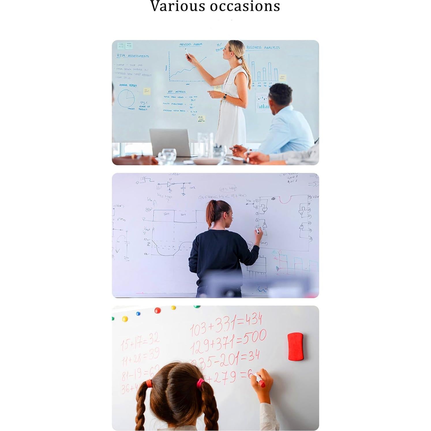 Etiqueta Pizarra Blanca Autoadhesiva TAKSDAI 43x398 cm