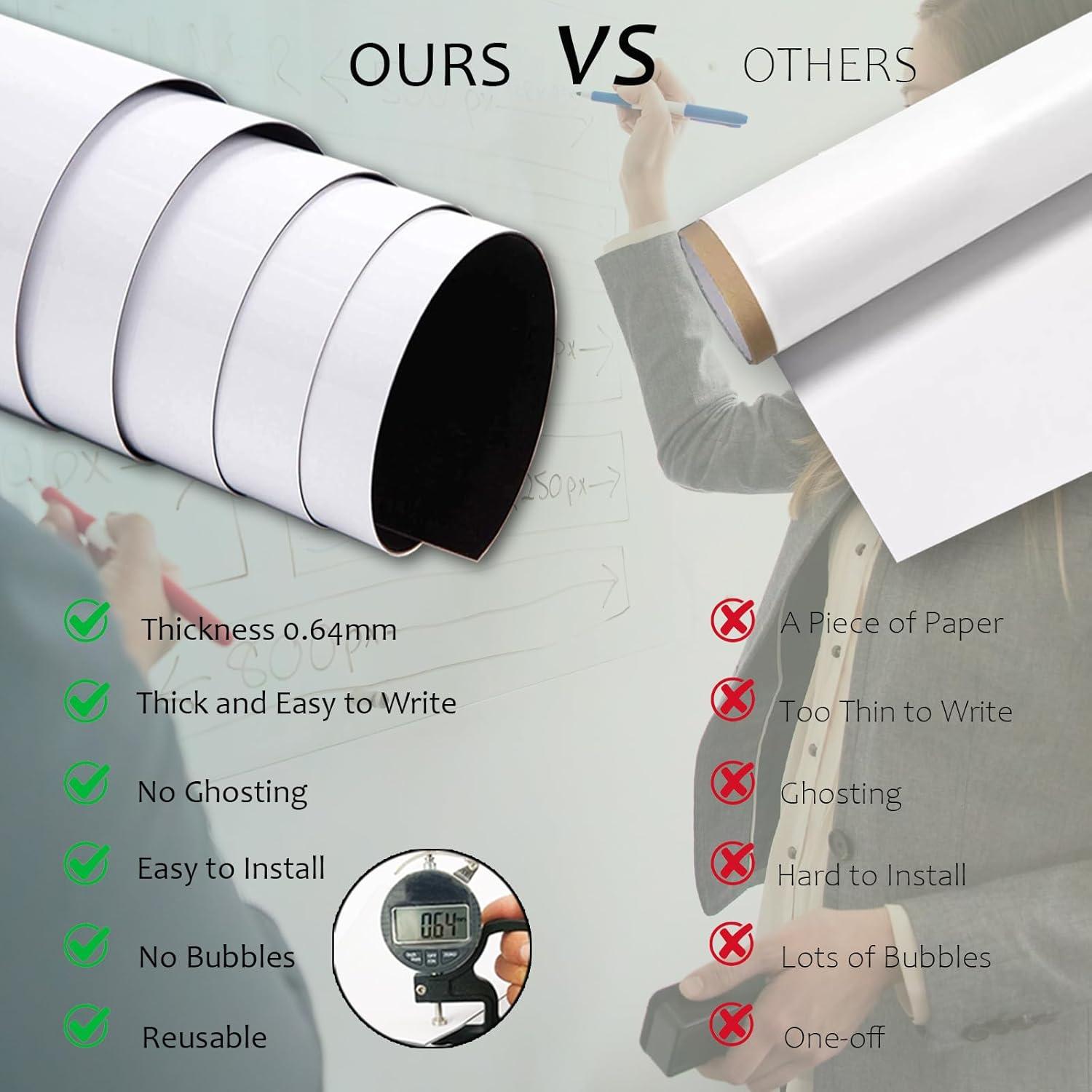 Papel Contacto Pizarra Blanca Magnético DERERSTE 60x44.5cm