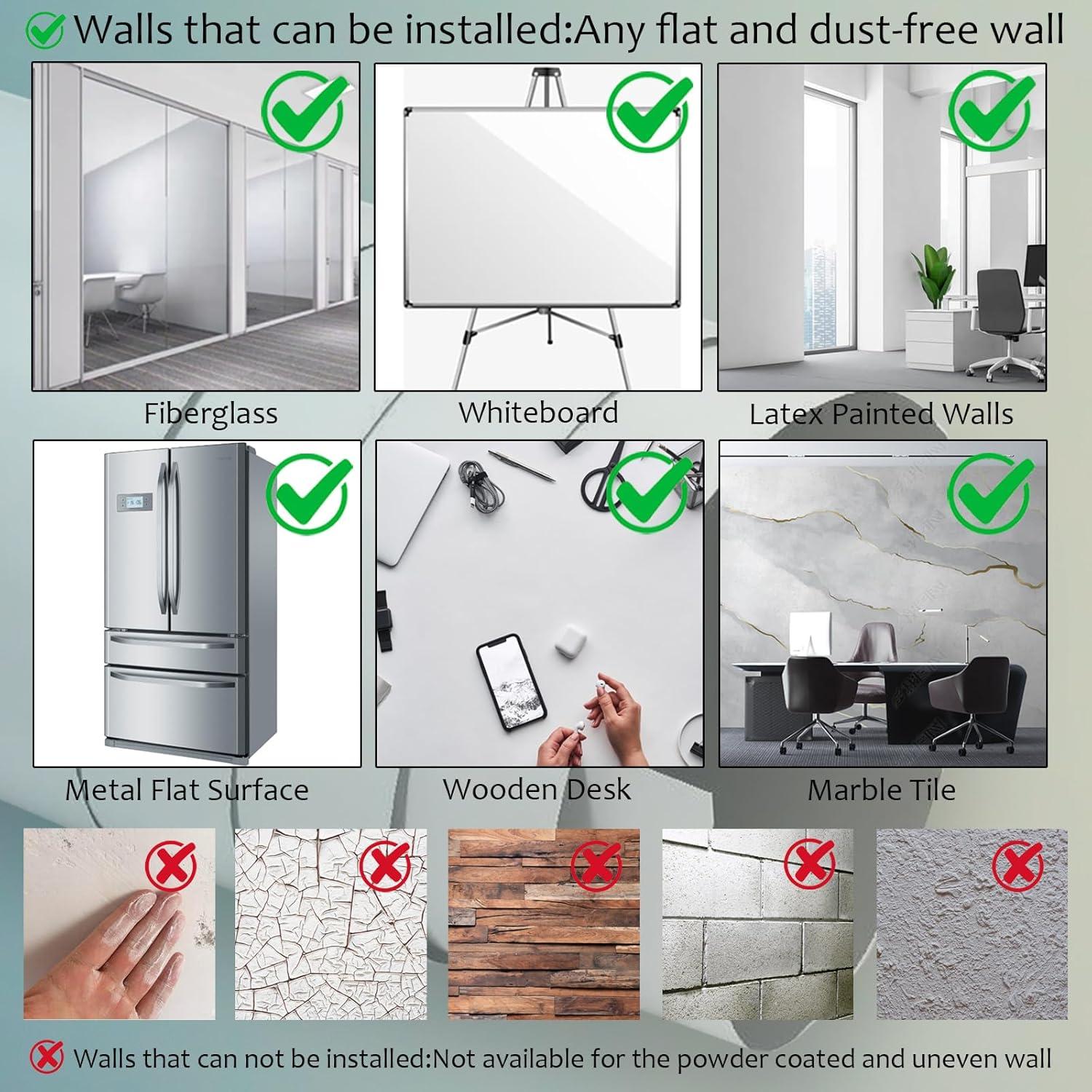 Papel Contacto Pizarra Blanca Magnético DERERSTE 60x44.5cm