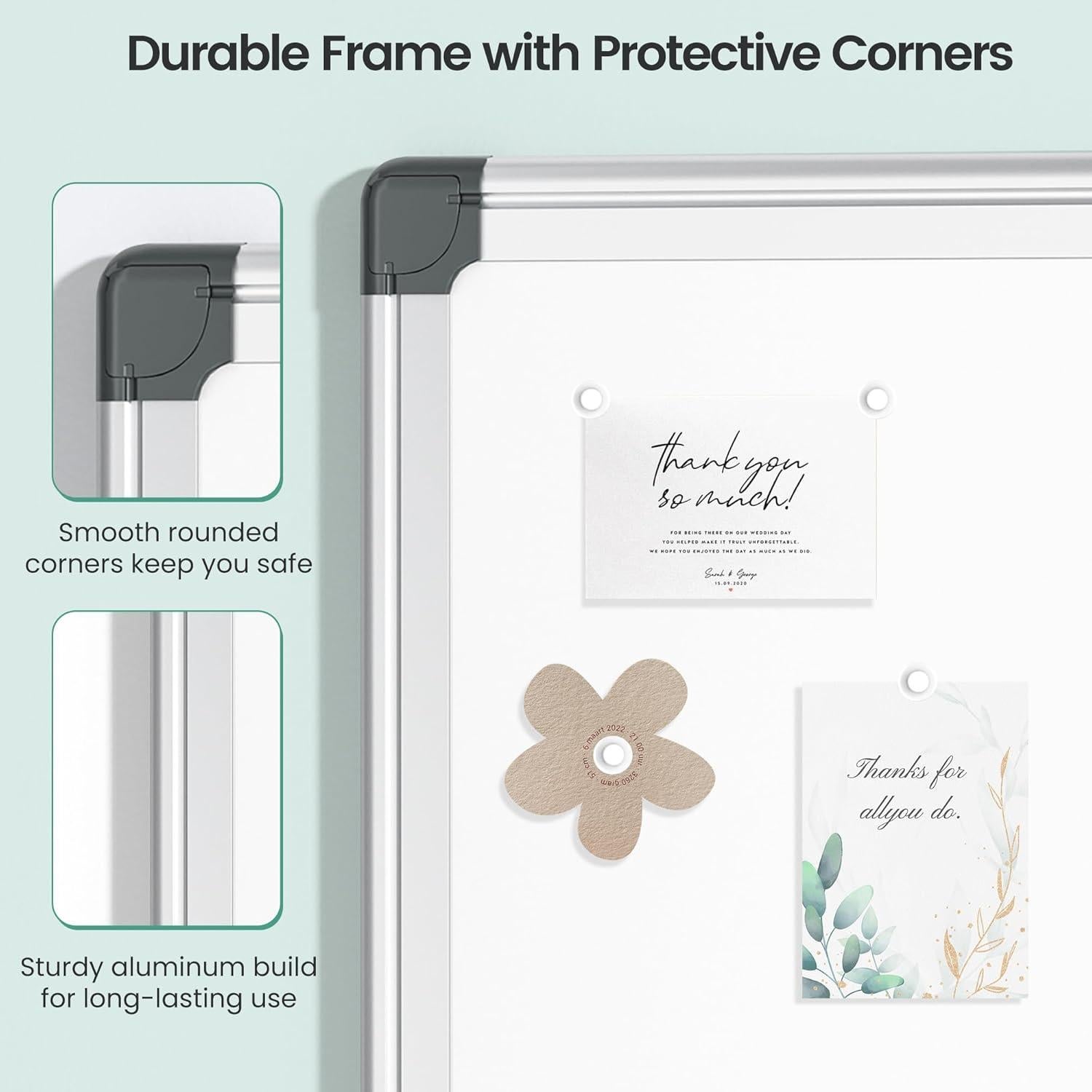 Tablero Blanco Magnético 61 x 46 cm SCRIBANX con Accesorios