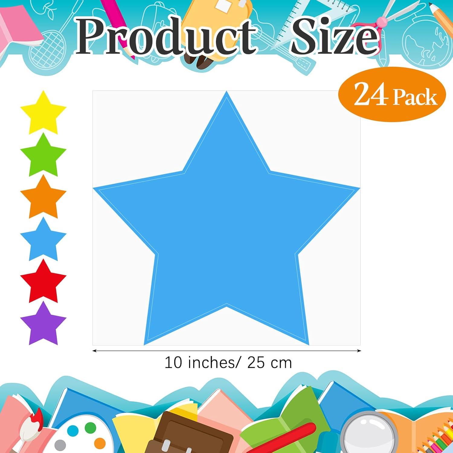 Puntos de Borrado en Seco Lincia 24 Pcs Estrellas 25 cm