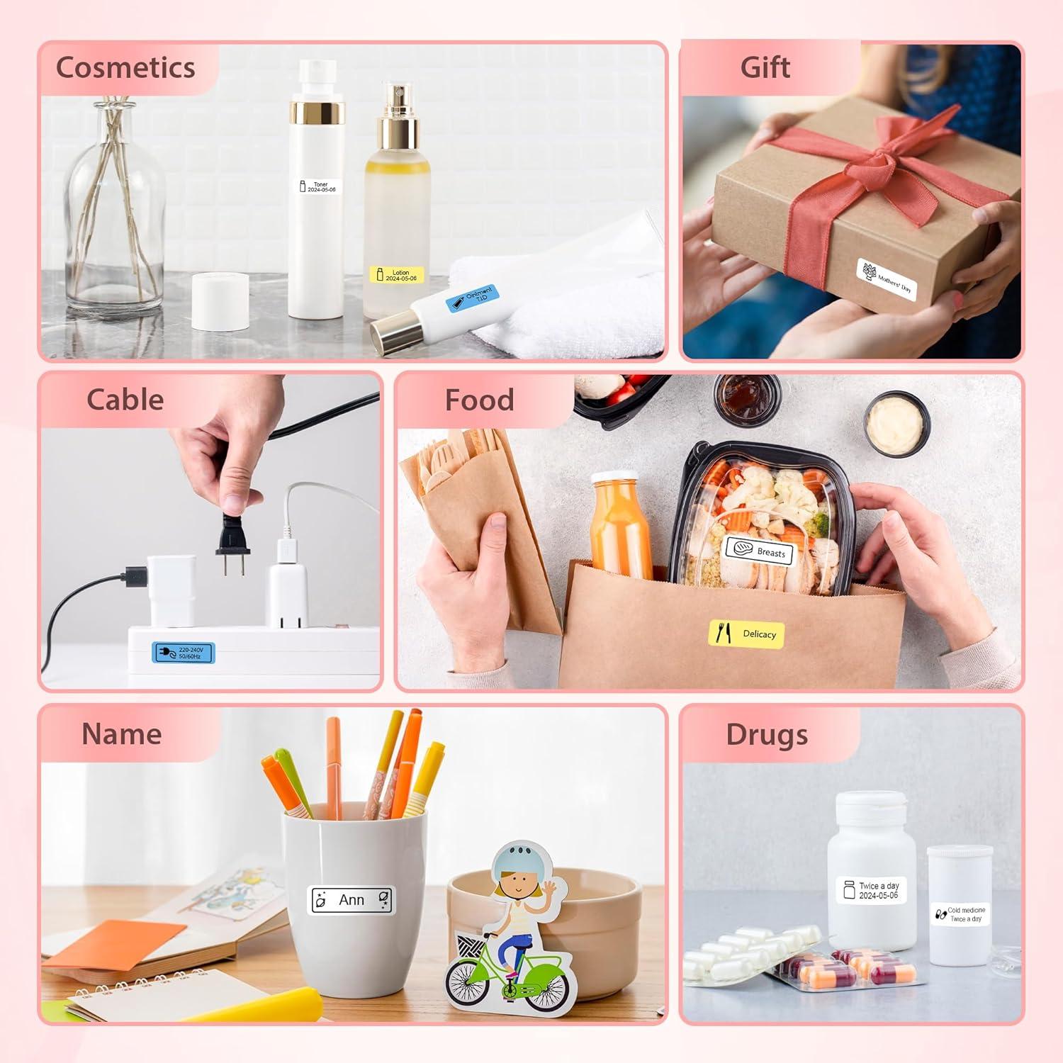 Impresora de Etiquetas TYPONOS P21 Bluetooth Mini Blanca