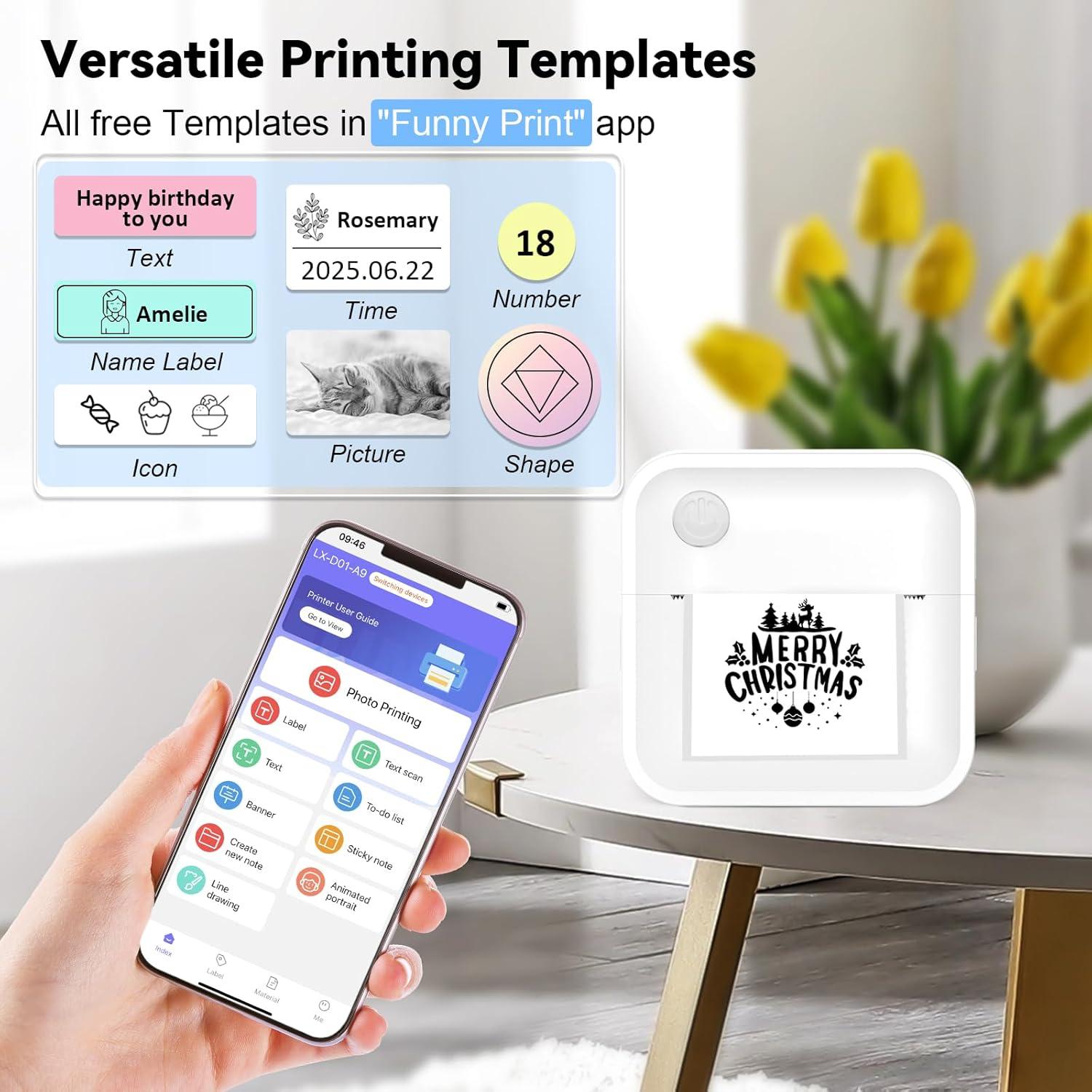 Impresora Térmica de Etiquetas Bluetooth INVISEN D1 - Mini 50mm