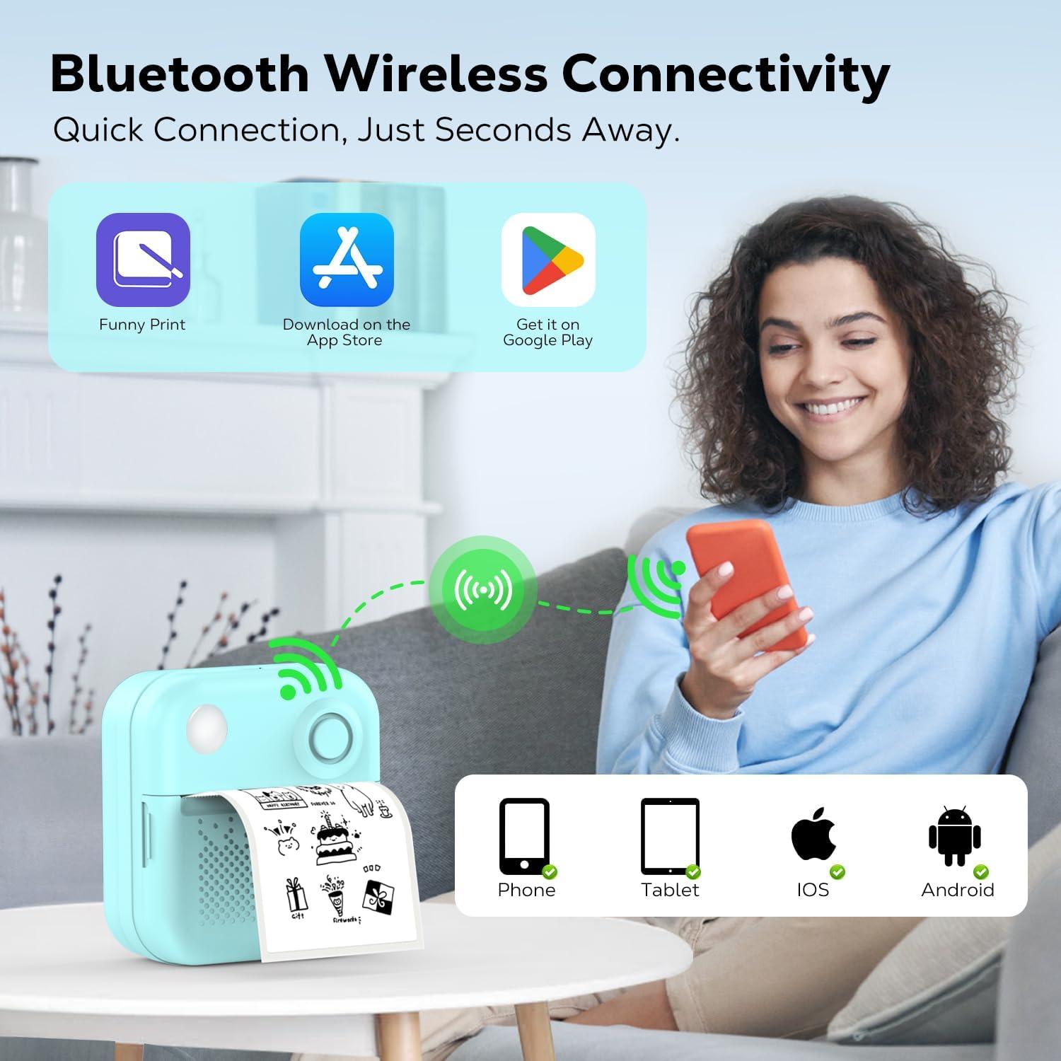 Impresora de Etiquetas MoKo Mini Bluetooth 15-57mm Recargable