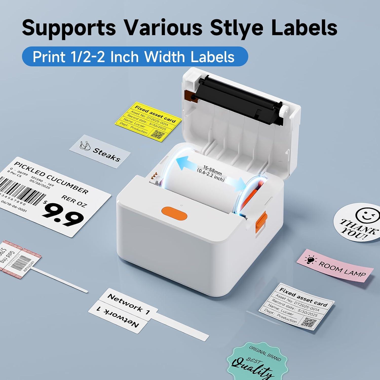 Impresora de Etiquetas P1 DETONGER Portátil Bluetooth 203 DPI