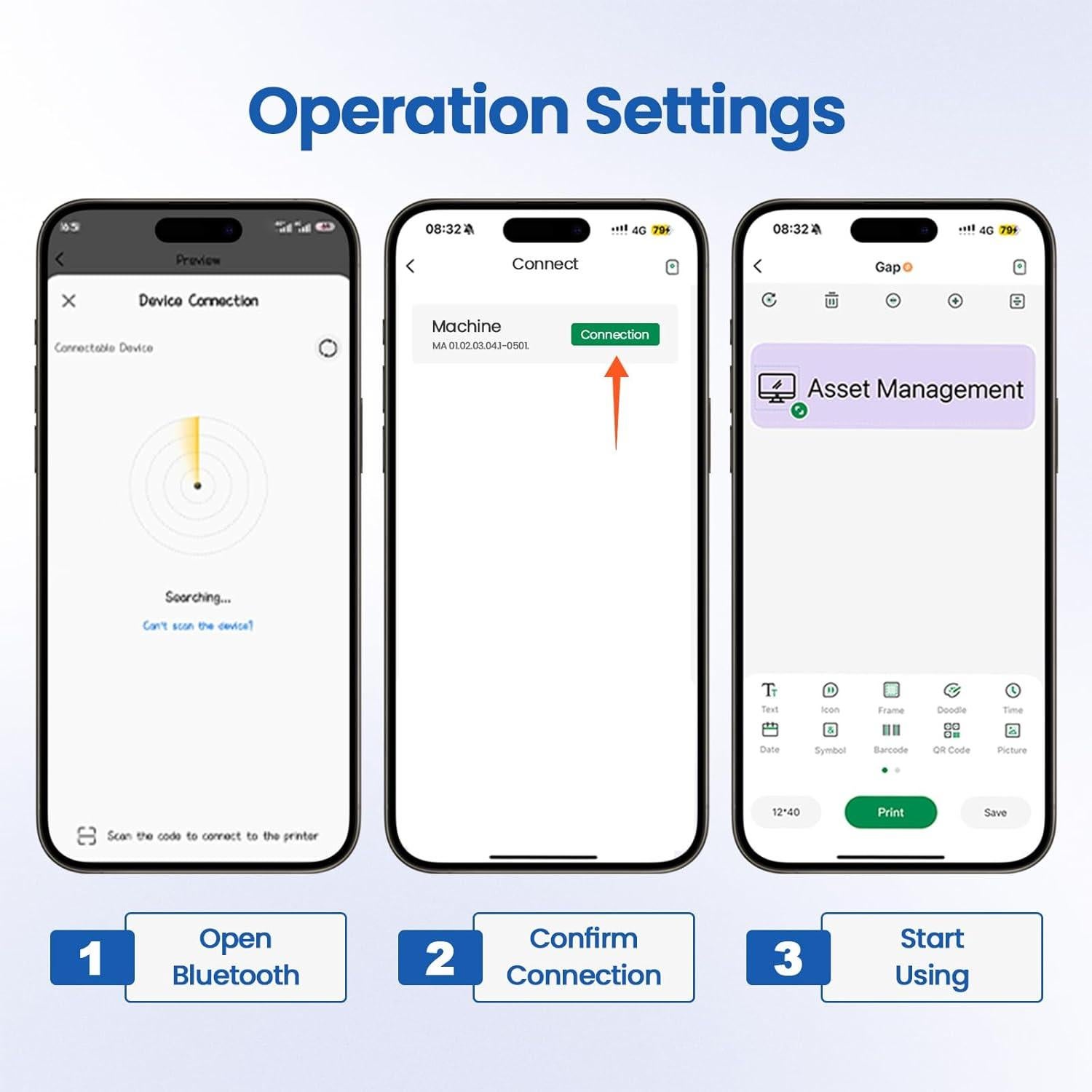 Mini Etiquetadora Bluetooth NULLTONEX Térmica Portátil 1.5cm
