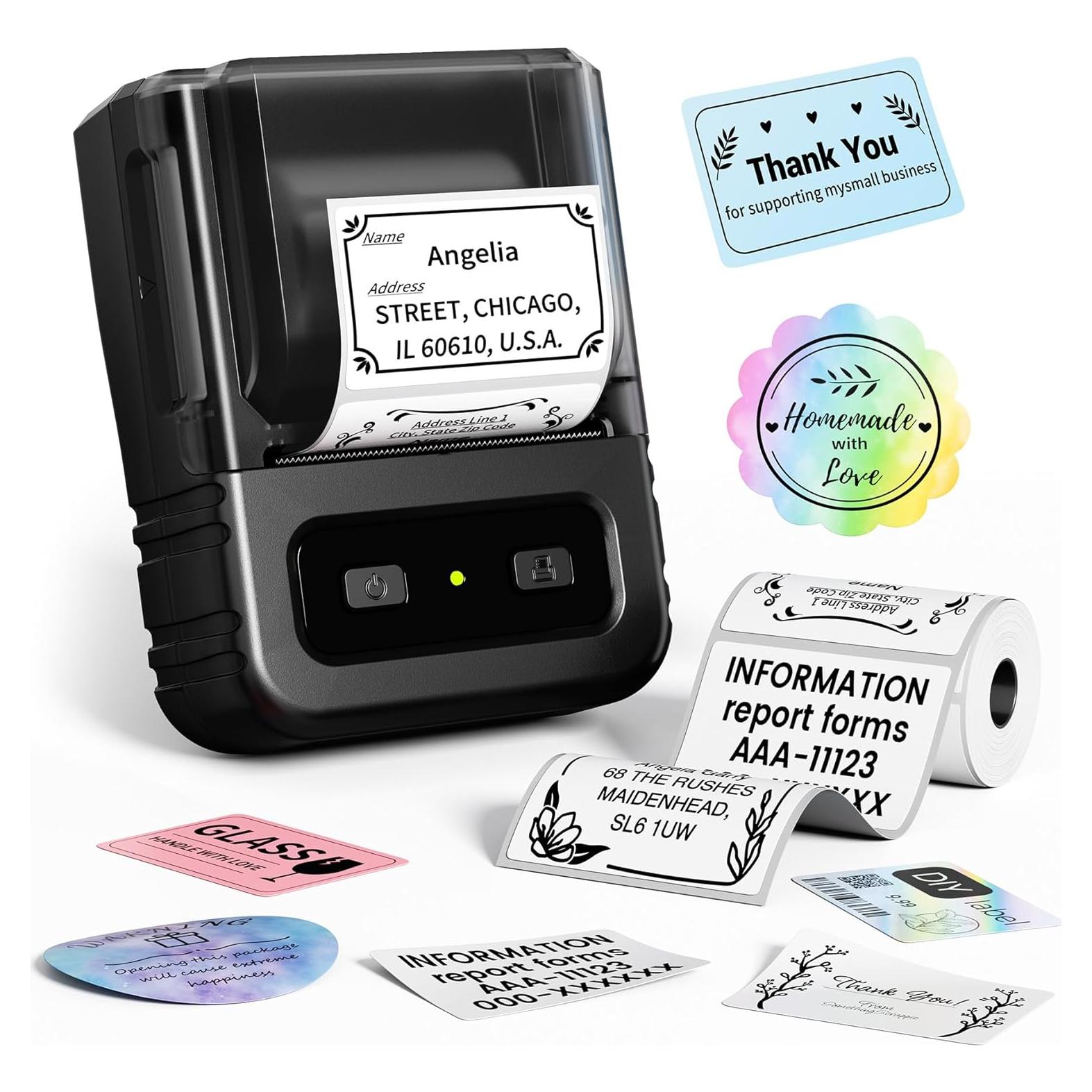 Etiquetadora Térmica Ponek M102 - Impresora de Etiquetas 0.78-2"