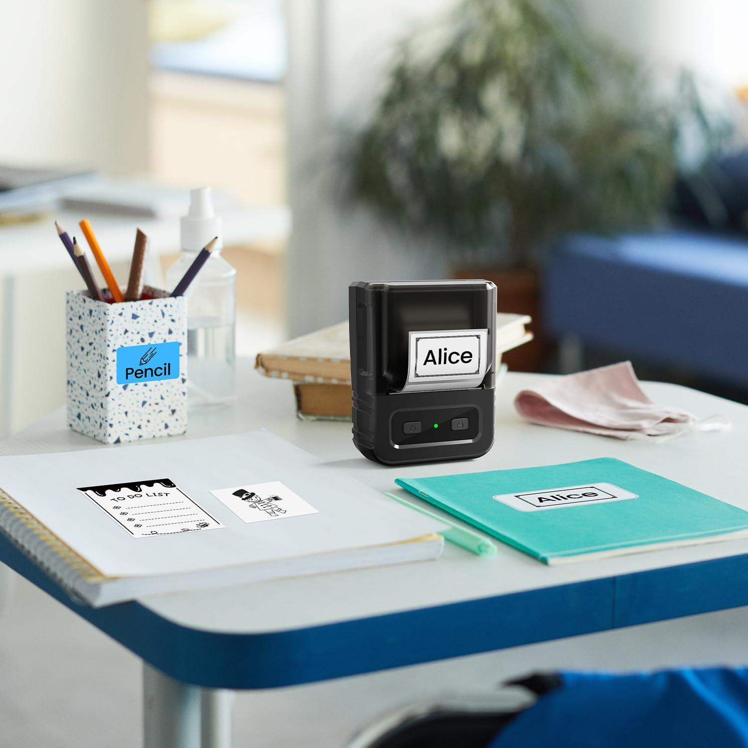 Etiquetadora Térmica Ponek M102 - Impresora de Etiquetas 0.78-2"