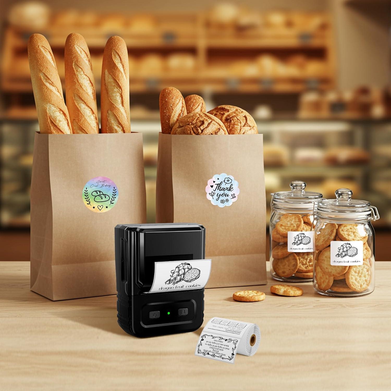 Etiquetadora Térmica Ponek M102 - Impresora de Etiquetas 0.78-2"