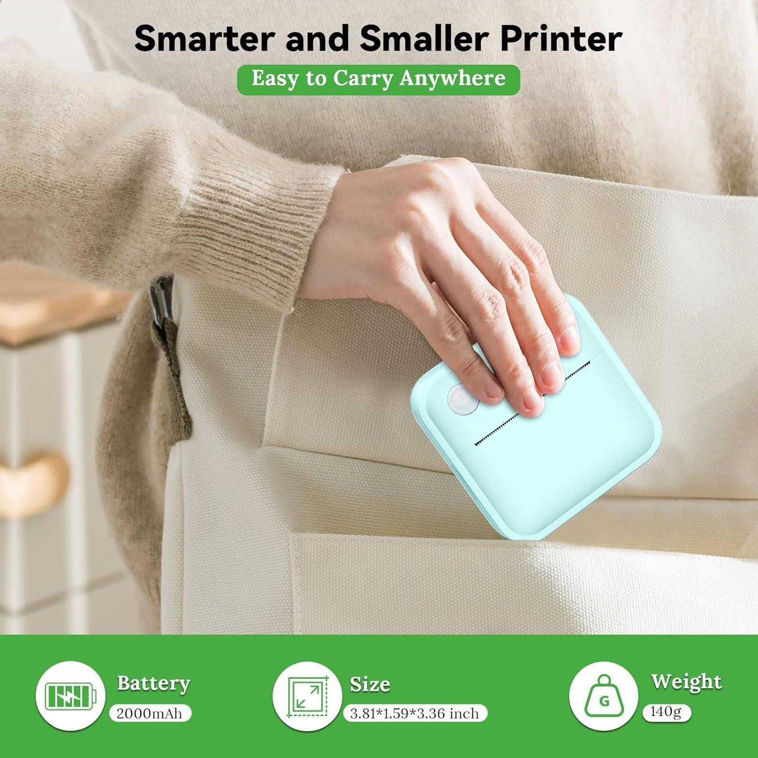 Impresora de Etiquetas Térmica Miouca Bluetooth Verde 12-50mm