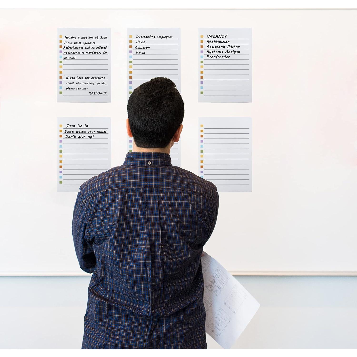 Pizarra Magnética Borrado en Seco Mornajina 6Pcs 12.7x17.8cm