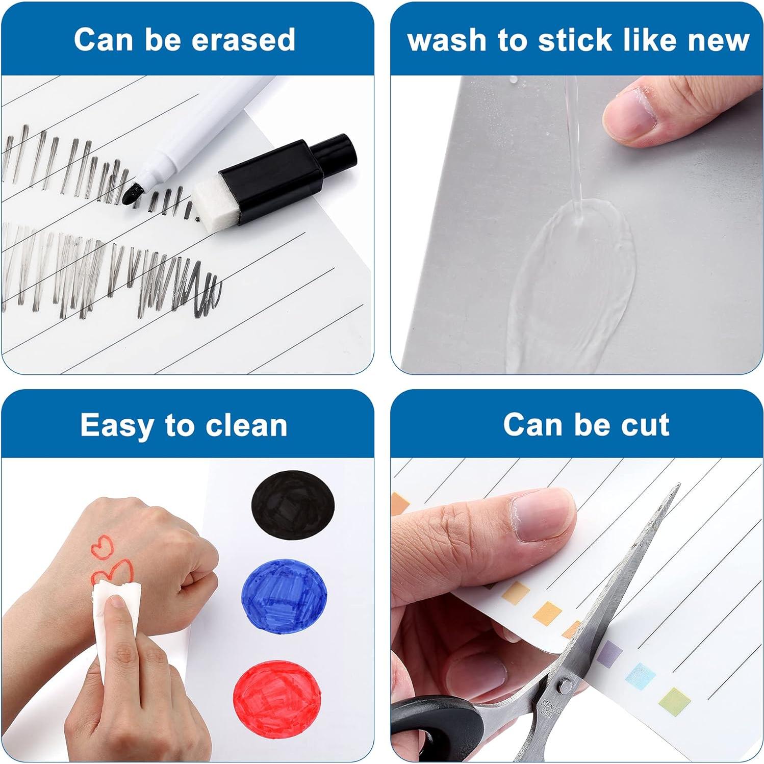 Pizarra Magnética Borrado en Seco Mornajina 6Pcs 12.7x17.8cm