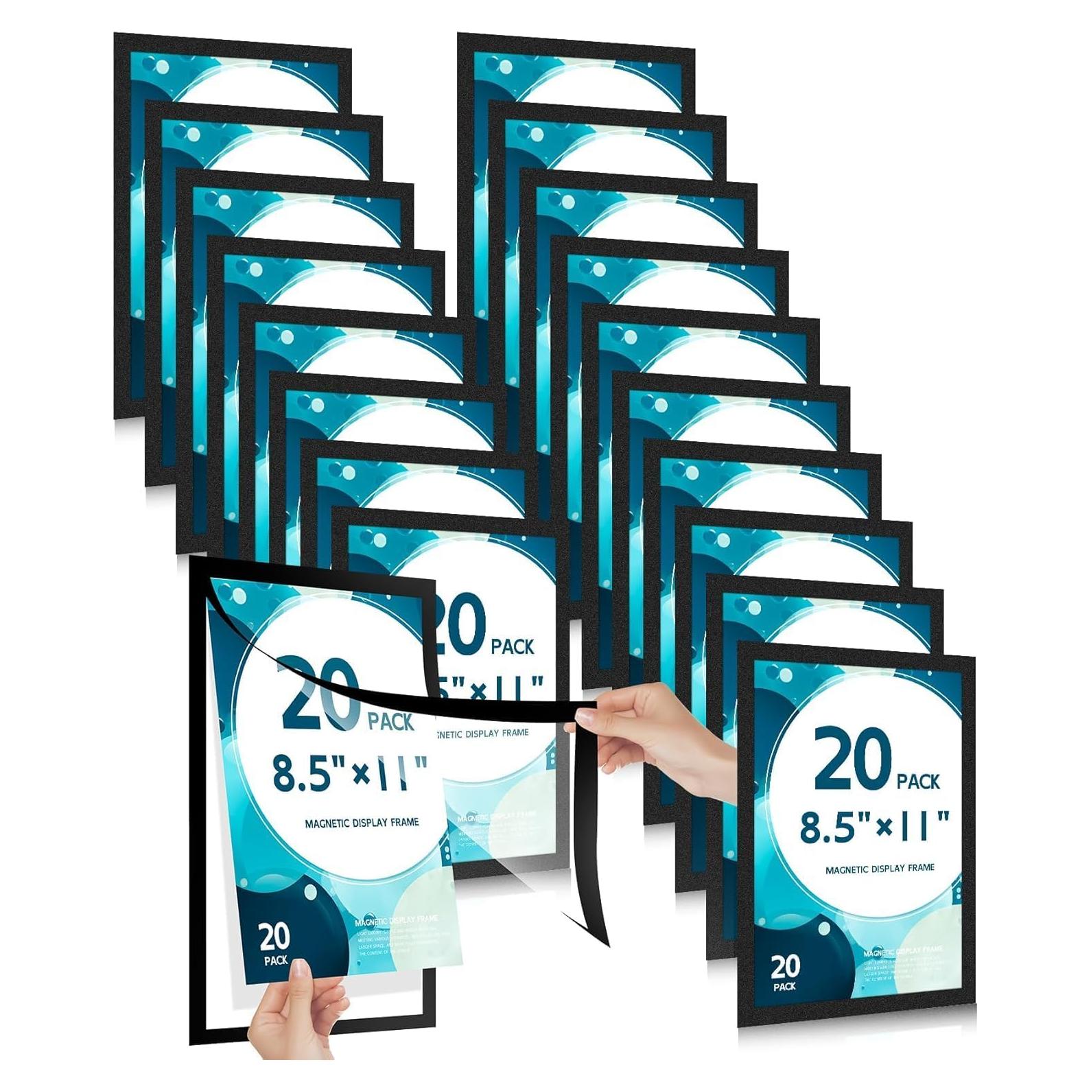 20 Soportes Magnéticos SPVIKISGO 21x28 cm para Señales