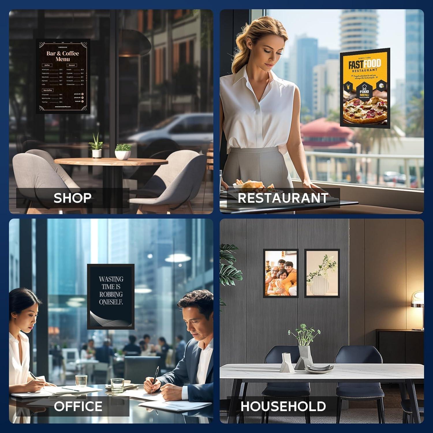 20 Soportes Magnéticos SPVIKISGO 21x28 cm para Señales