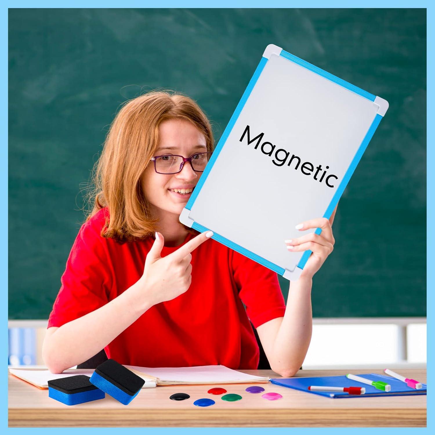 Set de 12 Mini Pizarras Borrables Colarr 20x30 cm Doble Cara