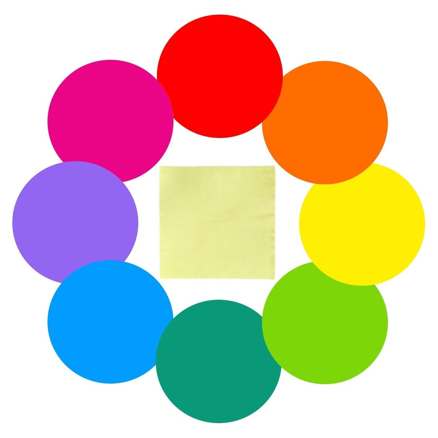 Círculos de Borrado en Seco Yoklili 16 Piezas 28 cm 8 Colores