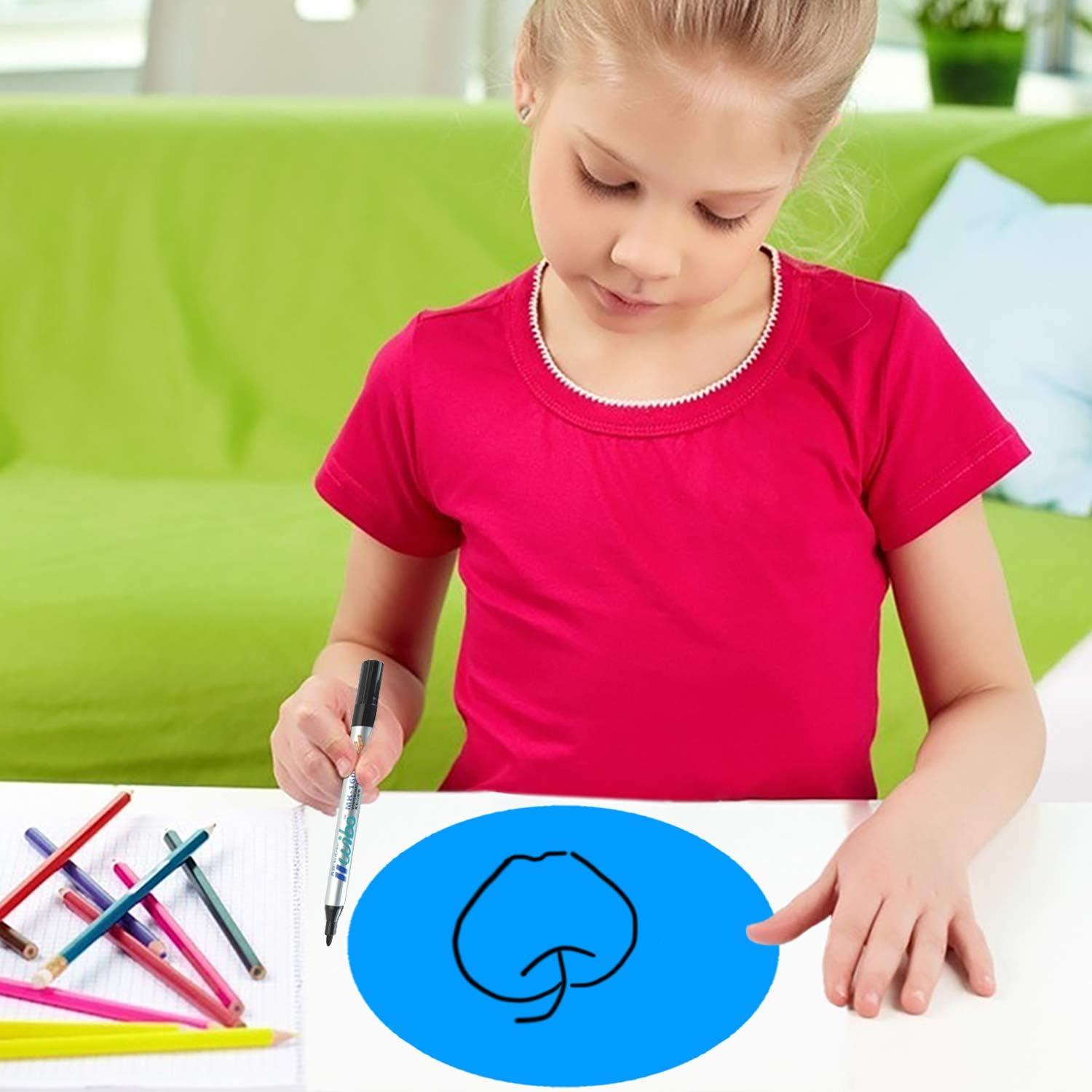 Círculos de Borrado en Seco Yoklili 16 Piezas 28 cm 8 Colores