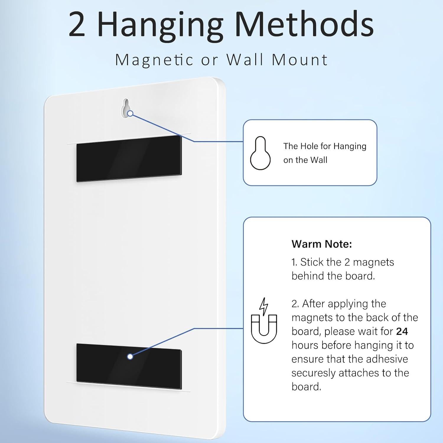Tabla de Tareas para Niños KAQUBE 24.8x17.8 cm Borrado en Seco