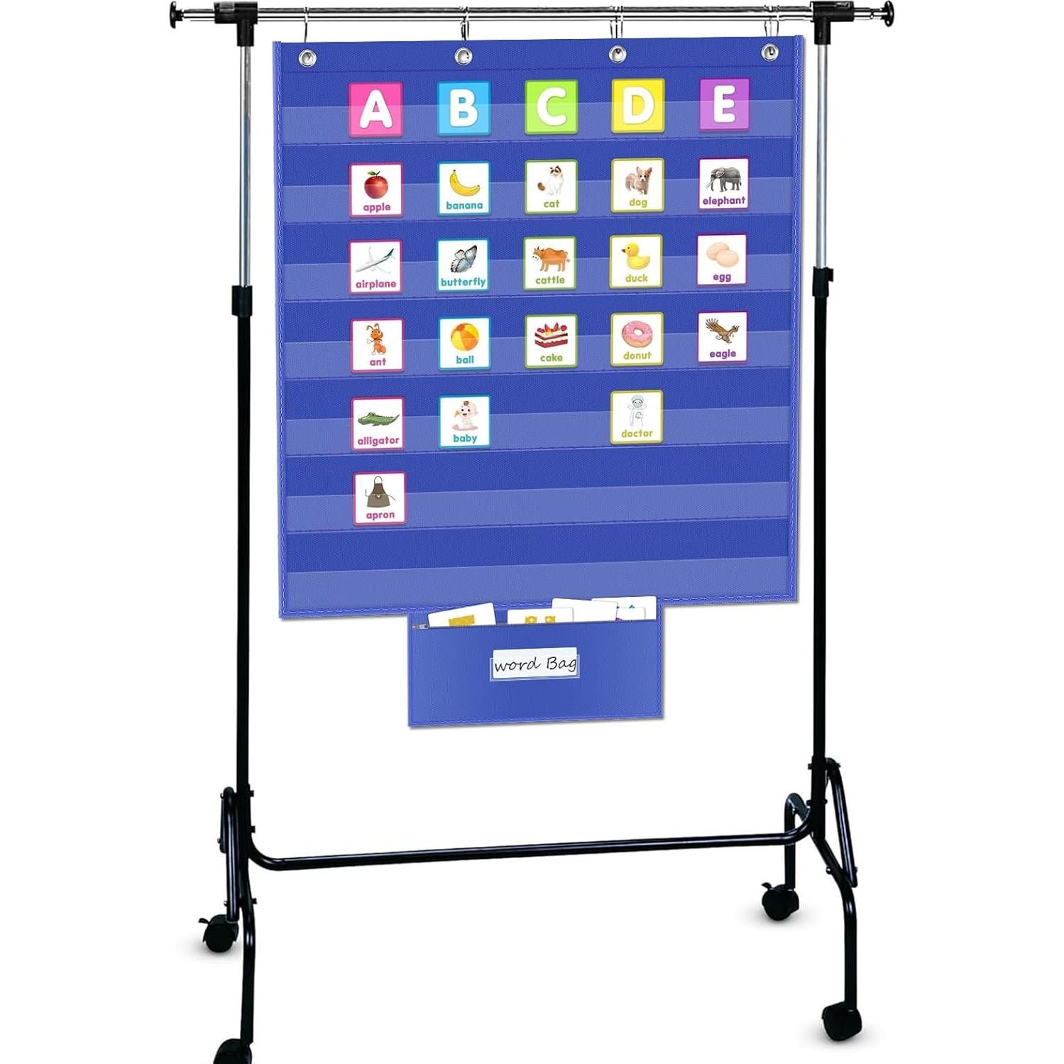 Gráfico de Bolsillo Grande ALSLEA 28x71 cm Azul para Aula