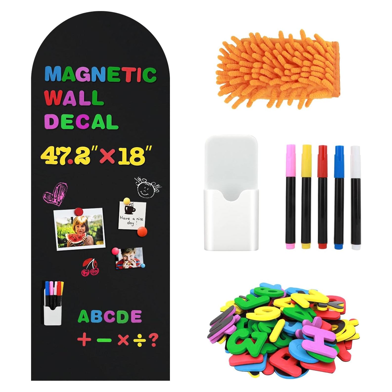 Pizarra Magnética Autoadhesiva Xamanabu 120x45.7 cm Negra