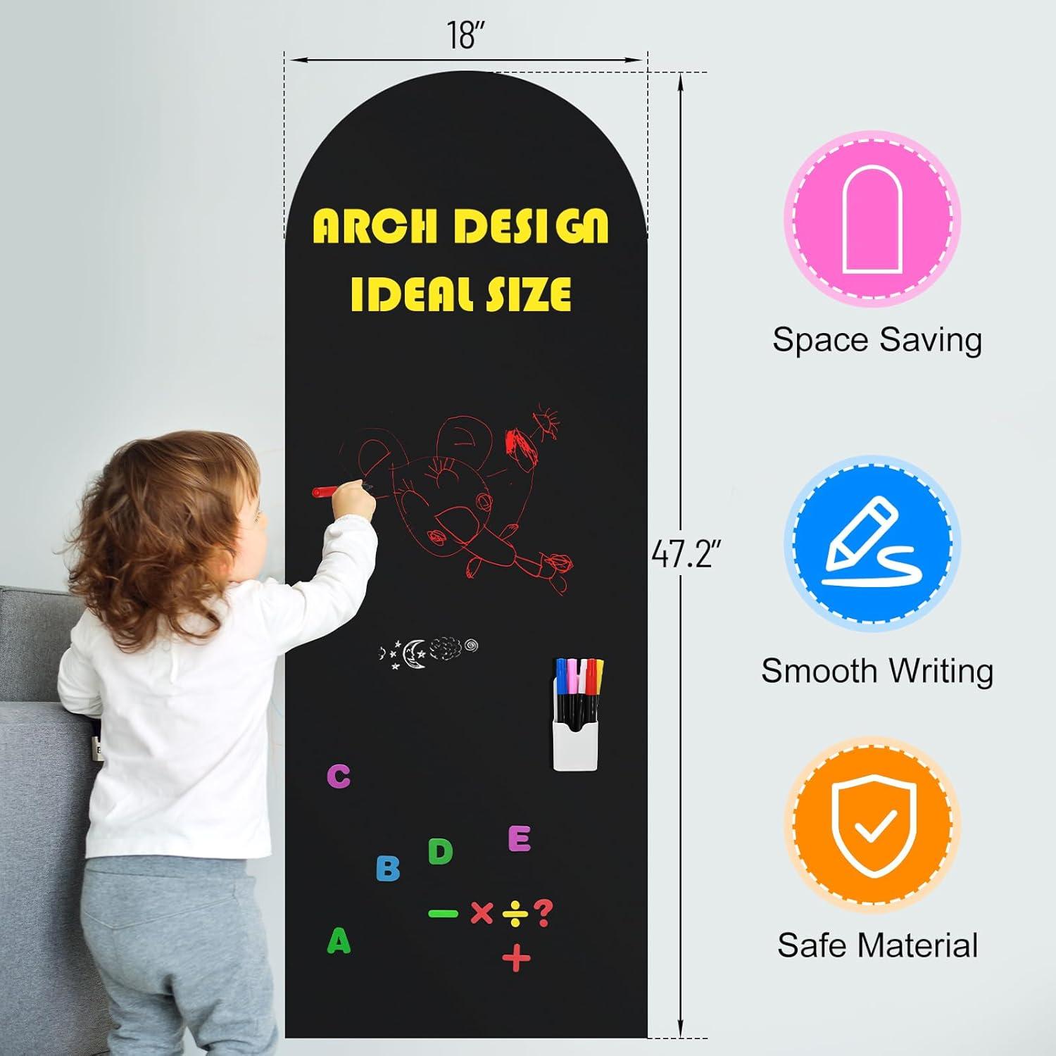 Pizarra Magnética Autoadhesiva Xamanabu 120x45.7 cm Negra