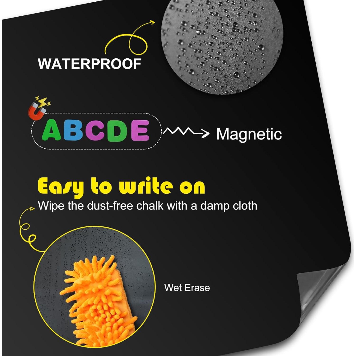 Pizarra Magnética Autoadhesiva Xamanabu 120x45.7 cm Negra