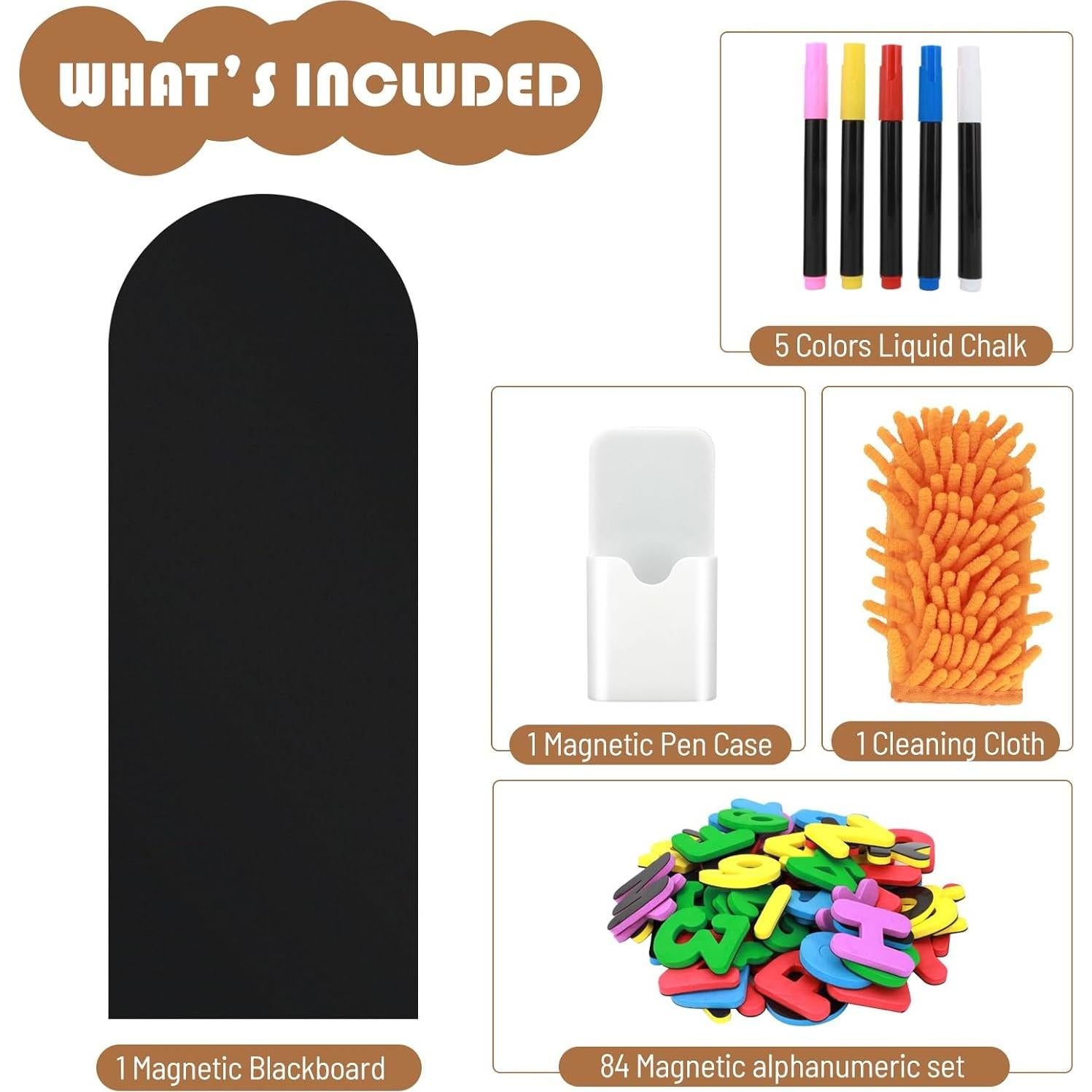 Pizarra Magnética Autoadhesiva Xamanabu 120x45.7 cm Negra