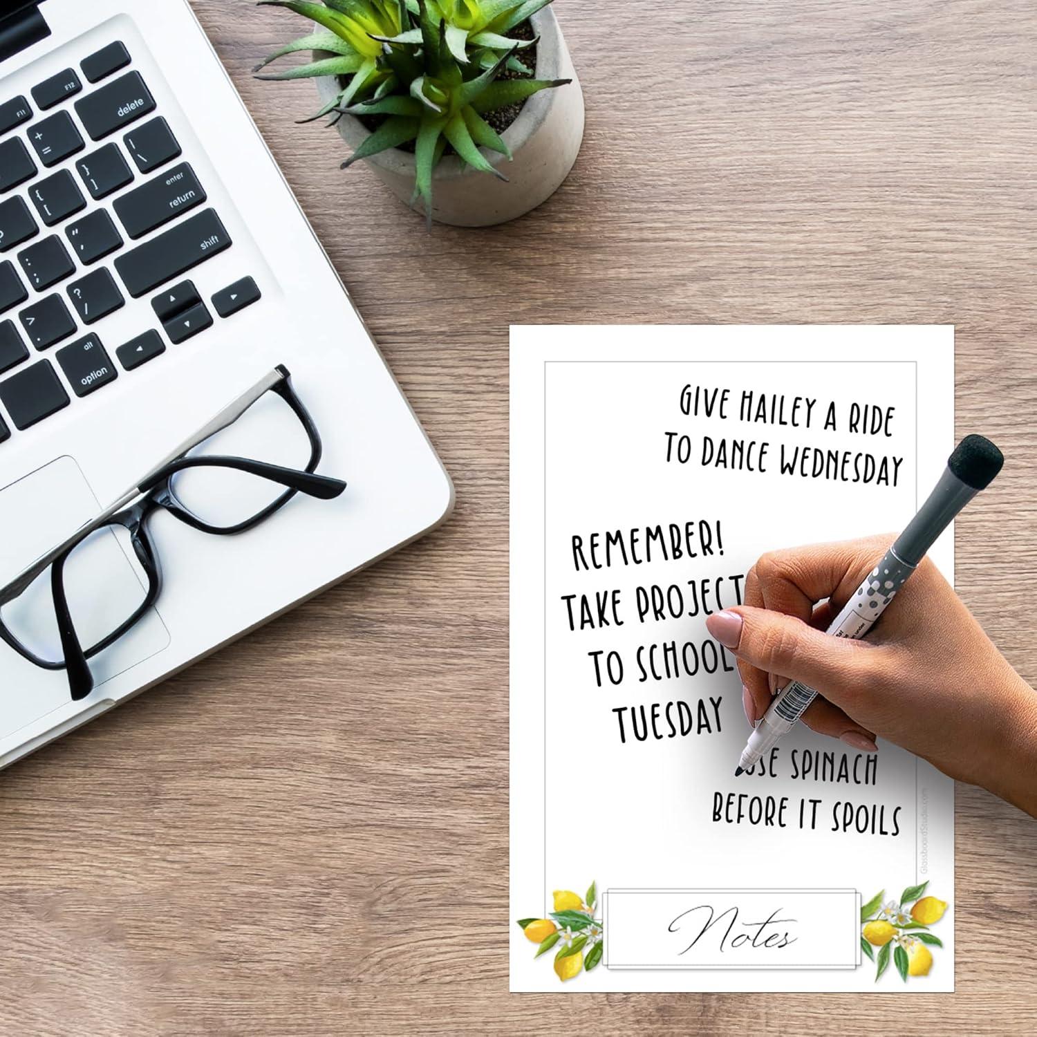 Vinilo de Pizarra Blanca Borrable Glassboard Studio 15x23cm