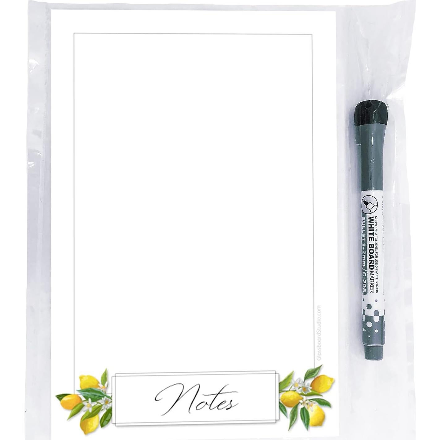 Vinilo de Pizarra Blanca Borrable Glassboard Studio 15x23cm