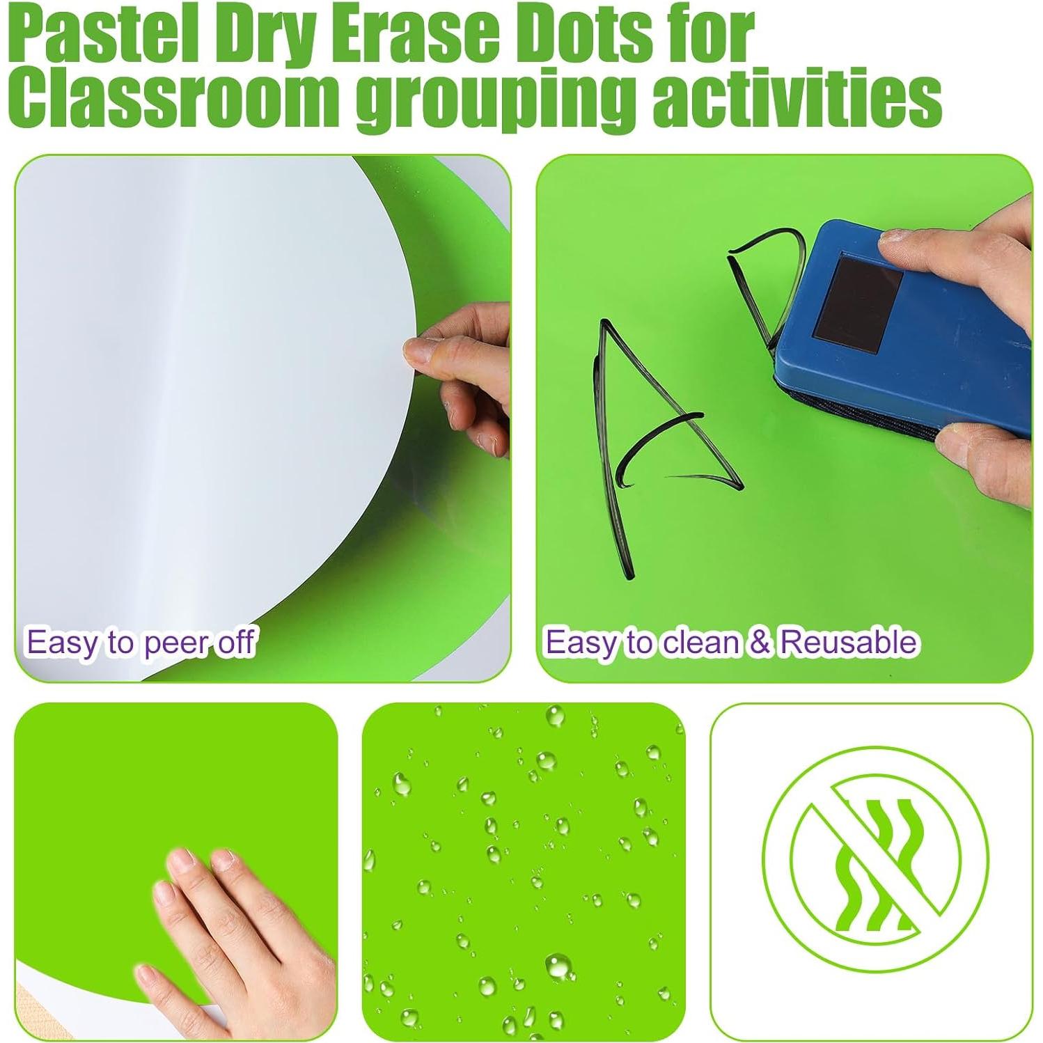 Pegatinas de Borrado en Seco Ireer 12 Pcs 33 cm Arcoíris