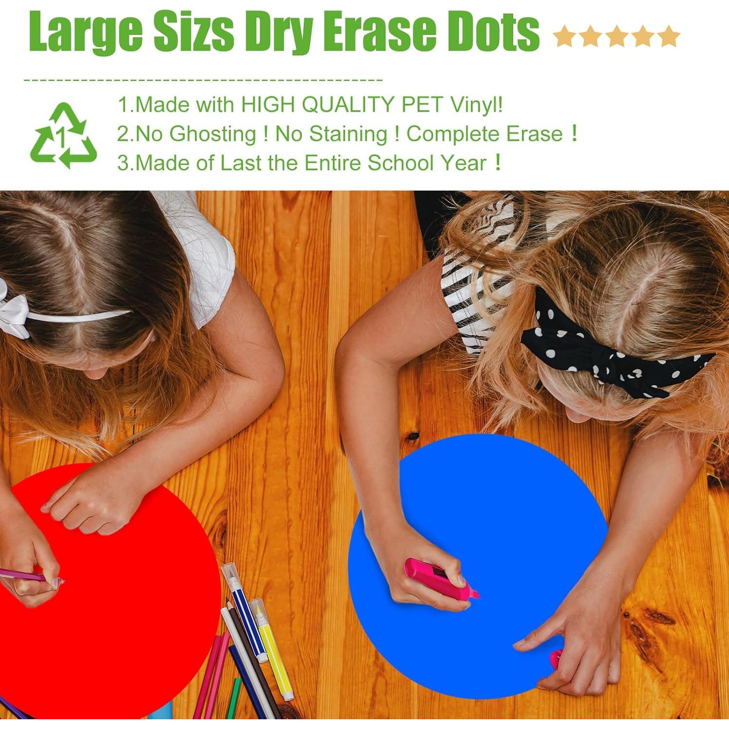 Pegatinas de Borrado en Seco Ireer 12 Pcs 33 cm Arcoíris