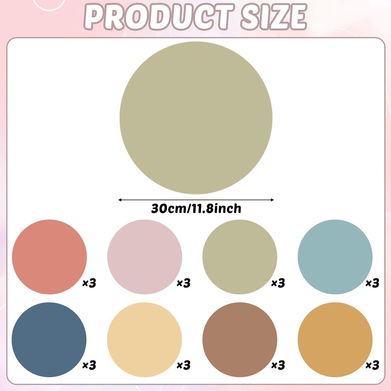 Conjunto de 24 Puntos de Borrado en Seco Gisgfim 30.48 cm