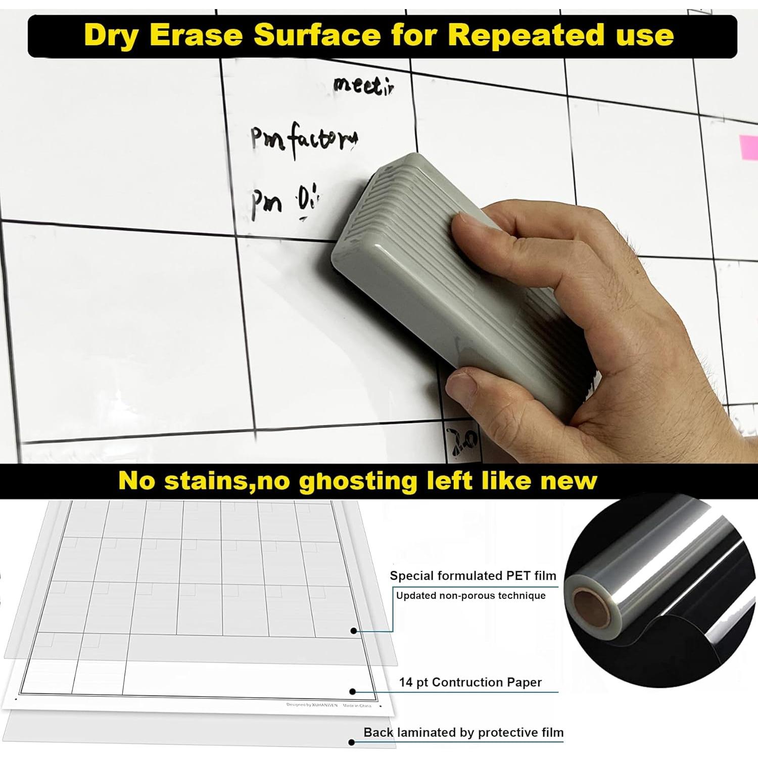 Tablero de Gestión de Proyectos XUHANWEN 91.4x114.3cm Borrable