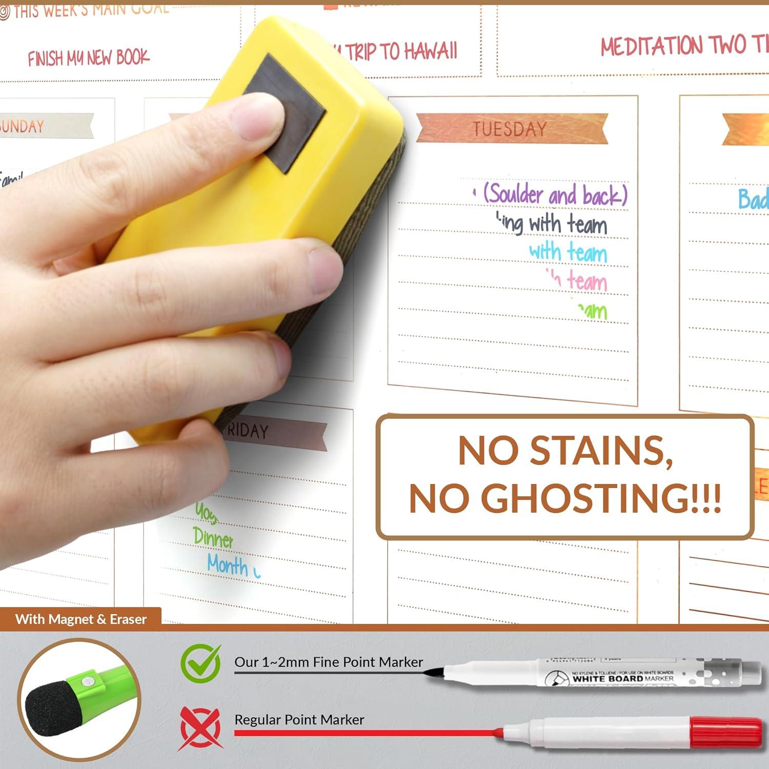 Calendario Magnético de Borrado en Seco Freedom Mastery Rosa