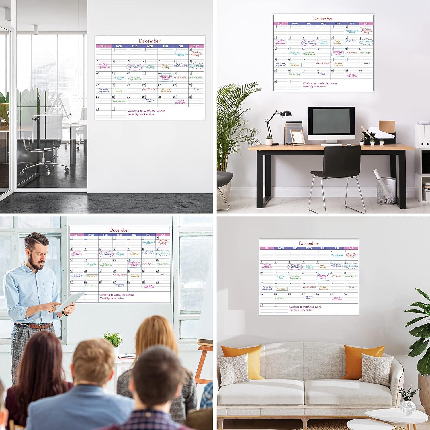 Calendario de Pared Borrable BooQool 101.6x76.2 cm Sin Fecha