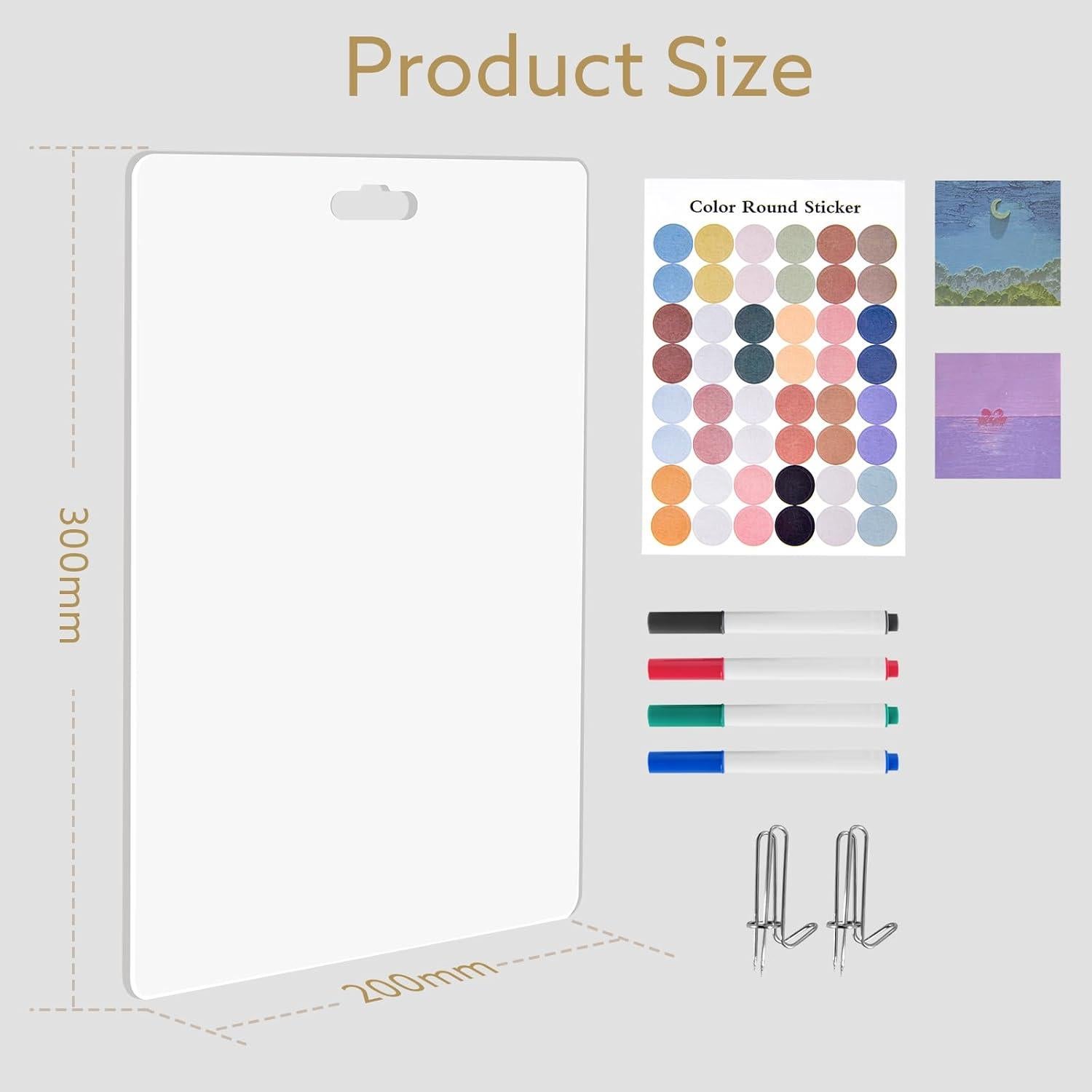 Tablero de Memoria Acrílico Fluffyrug 30x20 cm para Oficina