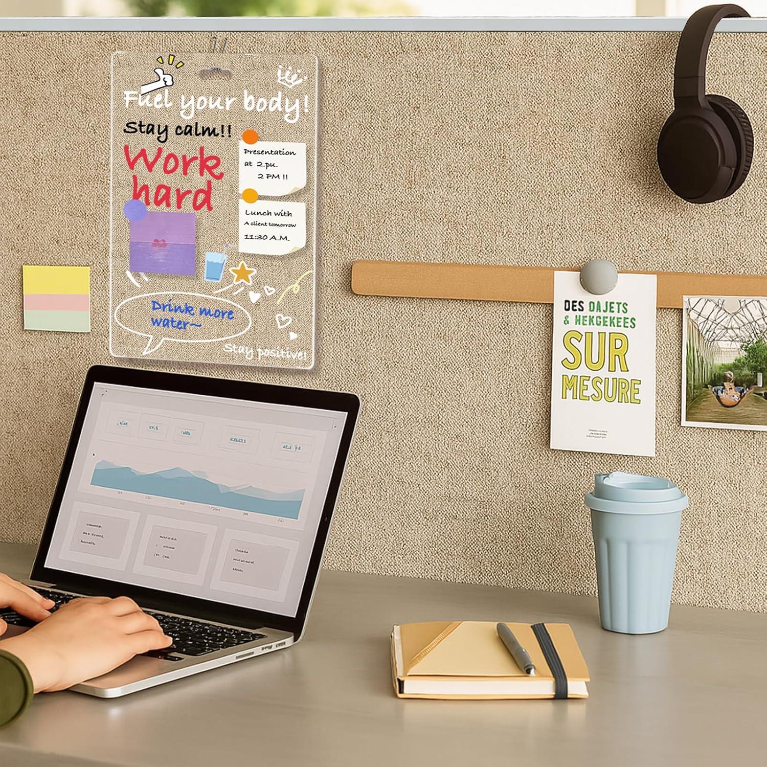 Tablero de Memoria Acrílico Fluffyrug 30x20 cm para Oficina