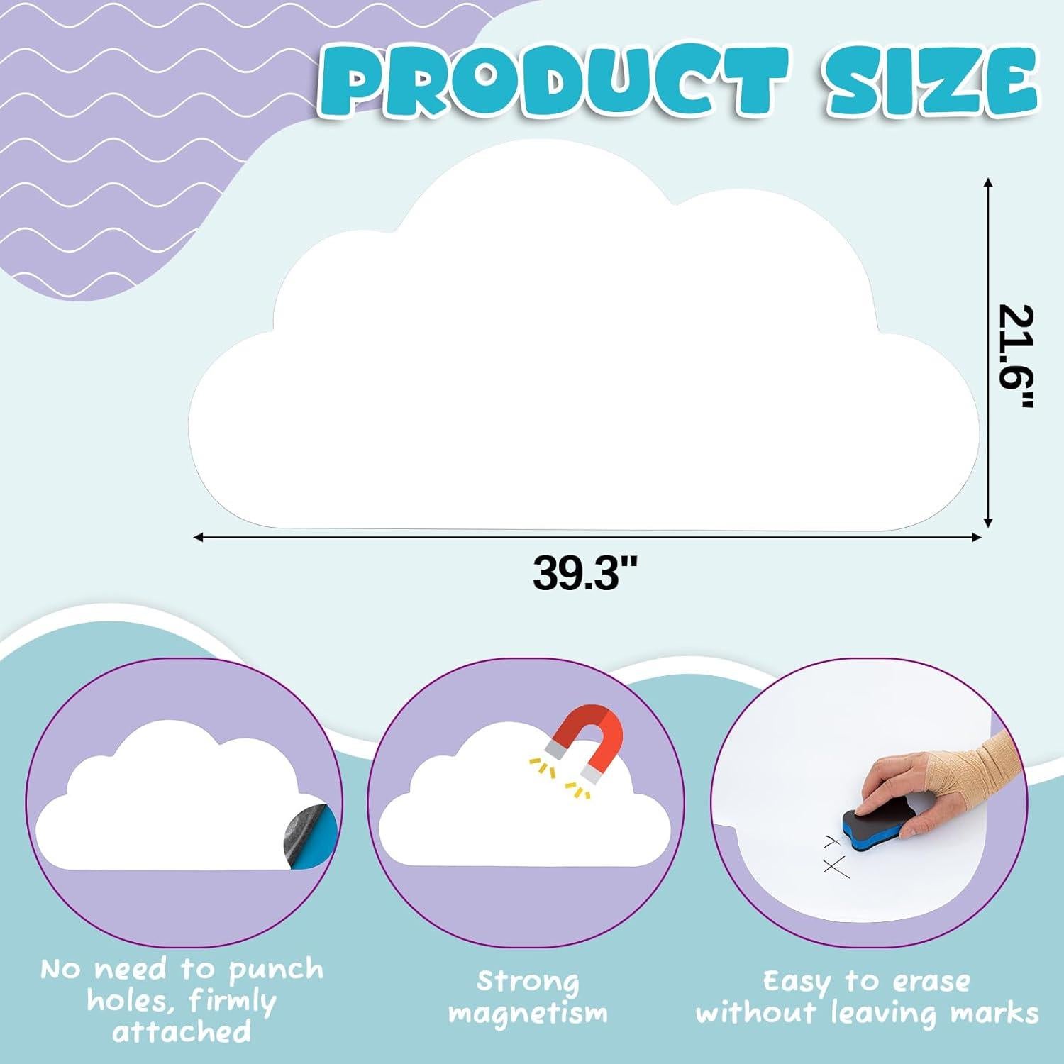 Calcomanía Magnética para Pared Zonon 100x55 cm Blanca