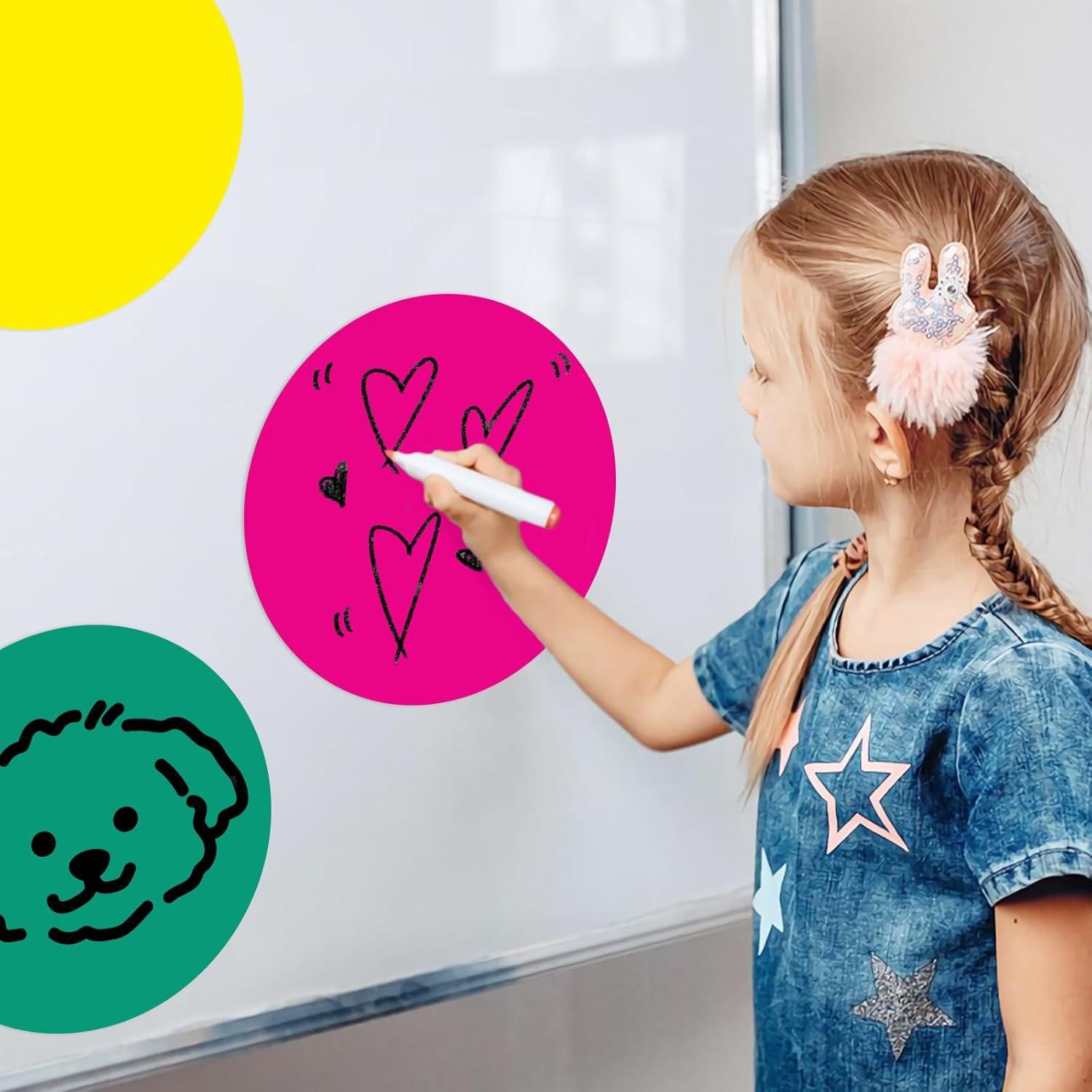 Puntos de Borrado en Seco LYCBTC - 8 Etiquetas Reutilizables 28x28cm