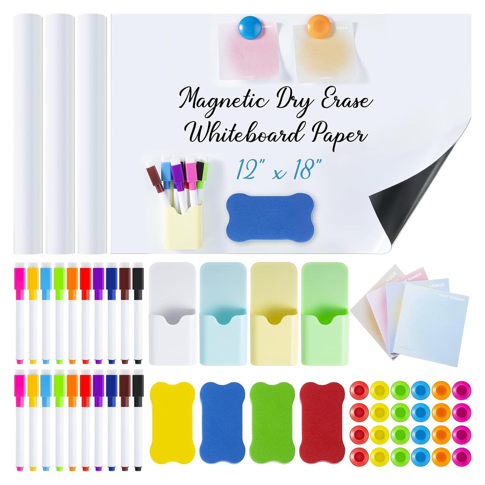 Papel Contacto Pizarra Blanca Magnética ReliThick 30x45cm 4 Pcs