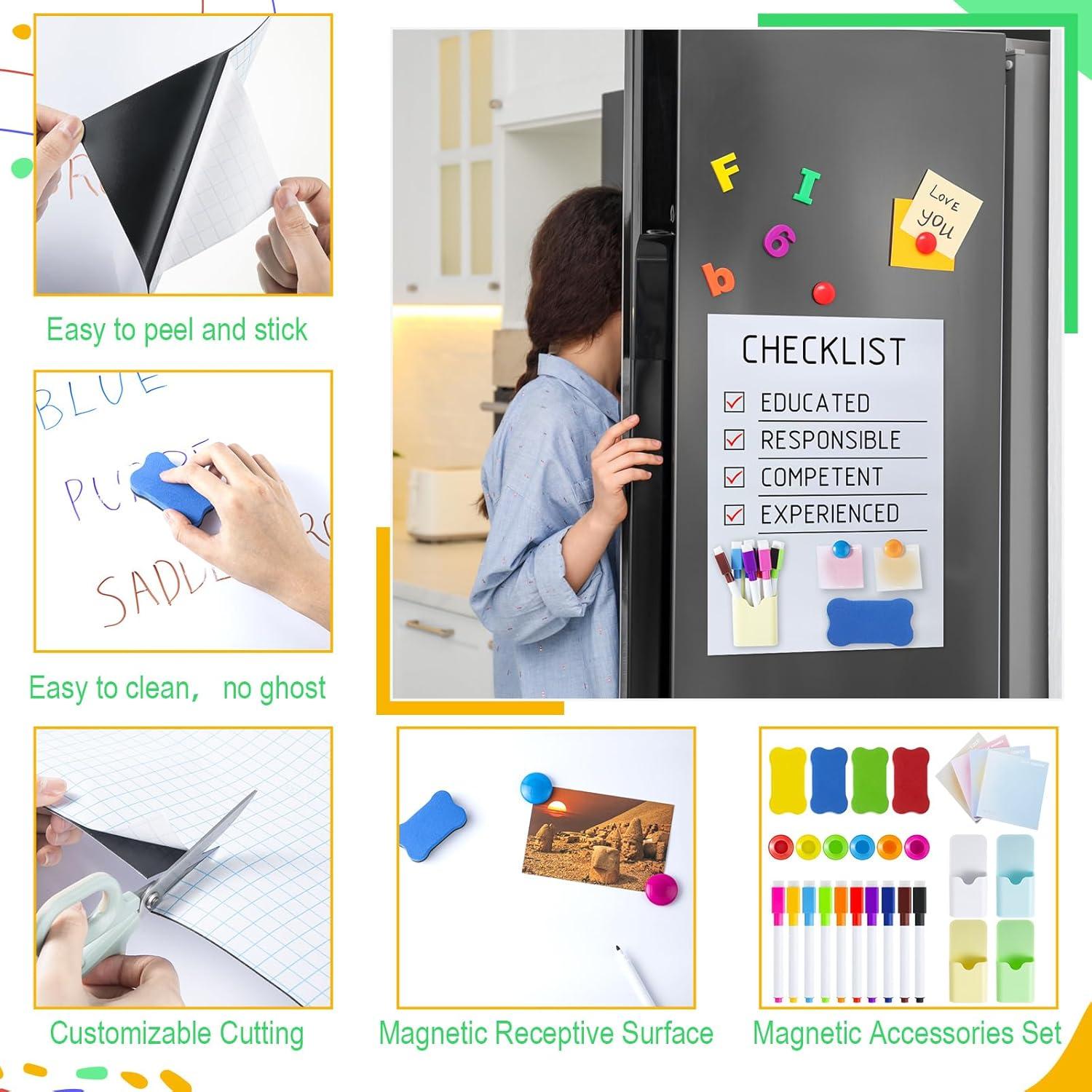 Papel Contacto Pizarra Blanca Magnética ReliThick 30x45cm 4 Pcs