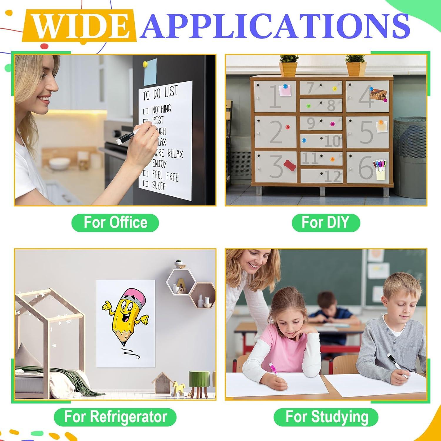 Papel Contacto Pizarra Blanca Magnética ReliThick 30x45cm 4 Pcs