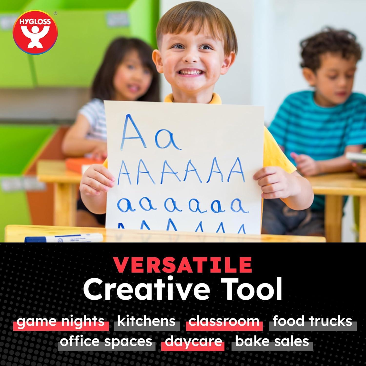 Papel Borrado en Seco Hygloss 28x36 cm - 30 Hojas Reutilizables